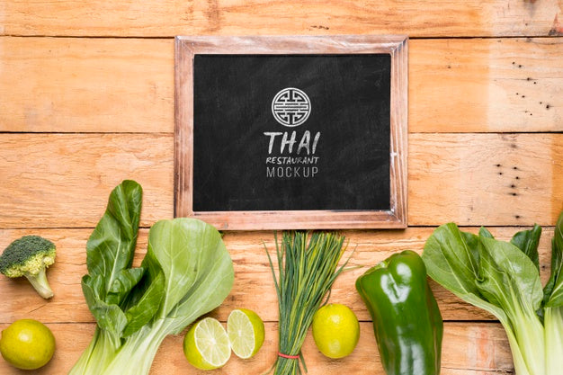 Free Thai Food Concept Mock-Up Psd