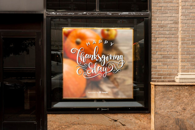 Free Thanksgiving Billboard Mock-Up Psd