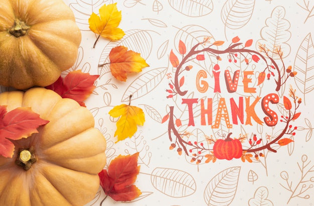 Free Thanksgiving Day Message Concept Psd