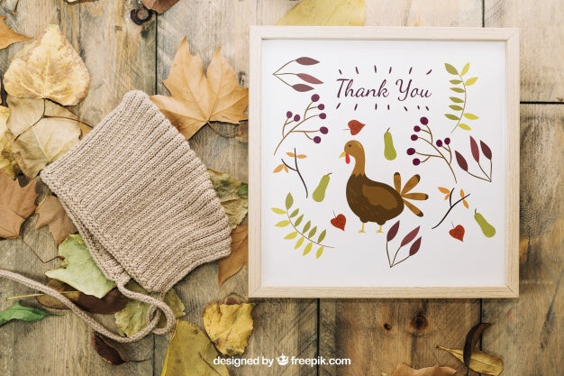 Free Thanksgiving Mockup Psd