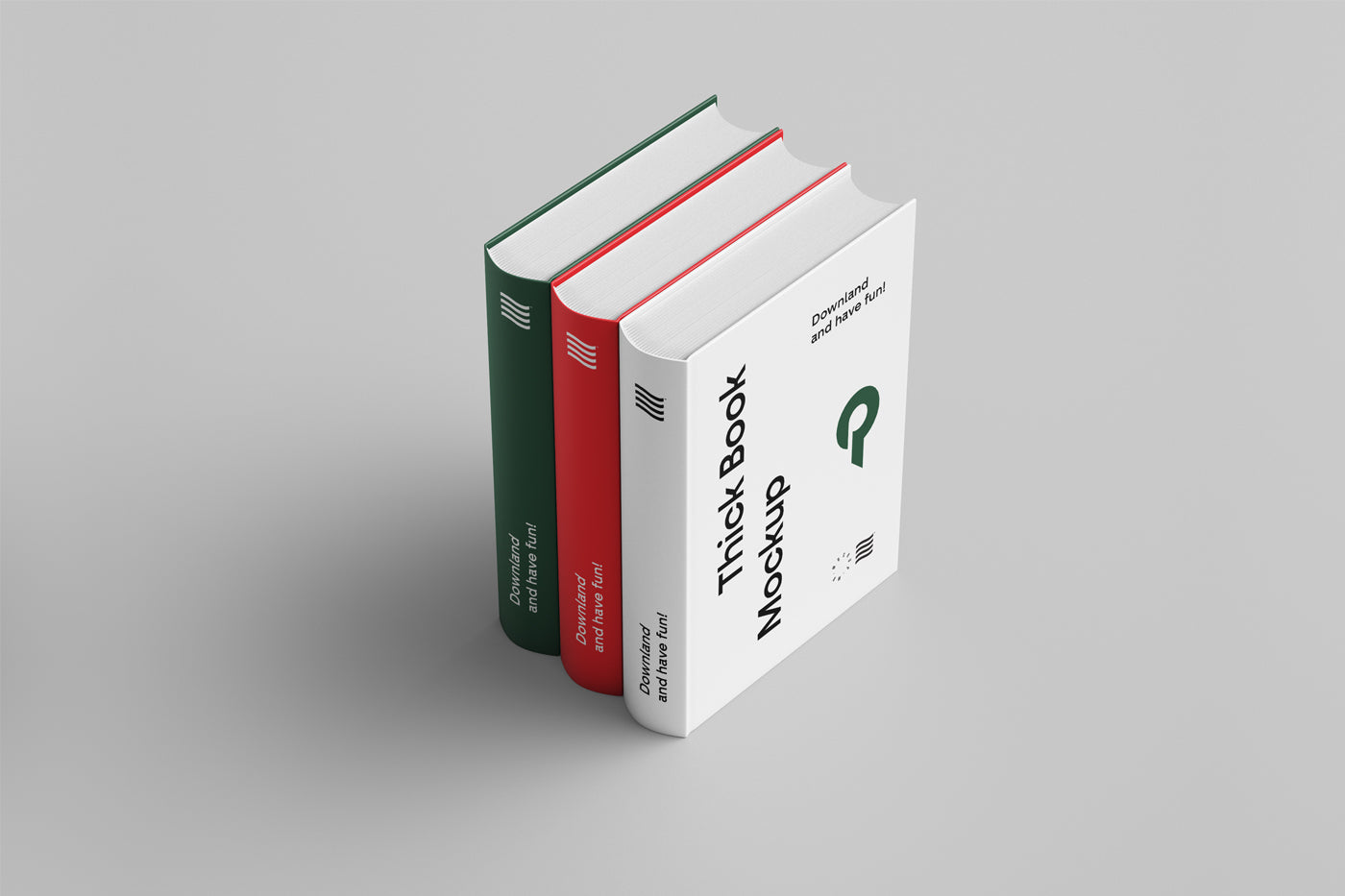 Free Thick Book Mockup