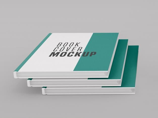 Free Three Hard Cover Book Mockup Psd