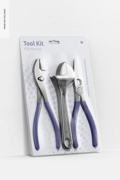 Free Tool Kit Mockup, Right View Psd