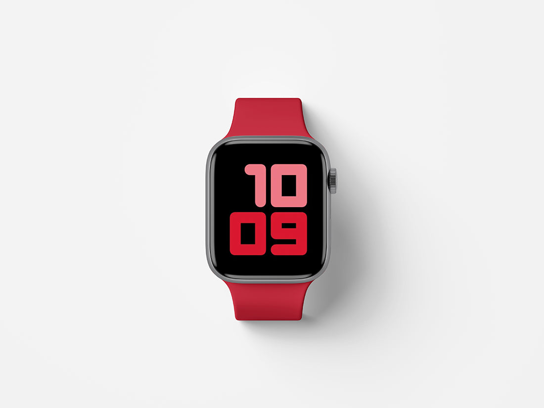 Free Top View Apple Watch Series 5 Mockup