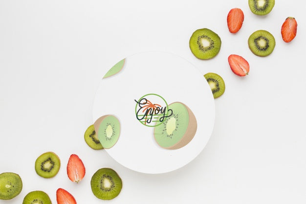 Free Top View Assortment Of Exotic Fruits Psd