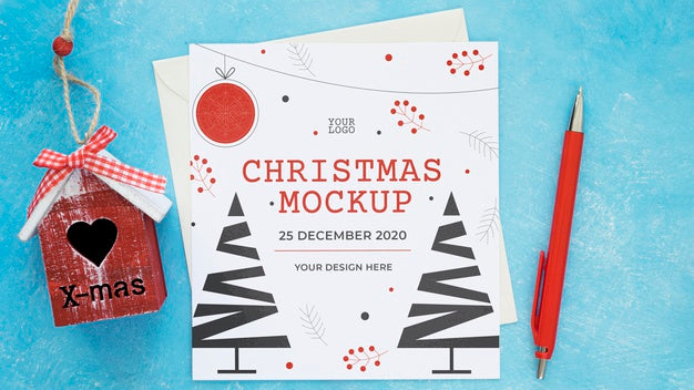 Free Top View Christmas Eve Assortment Psd