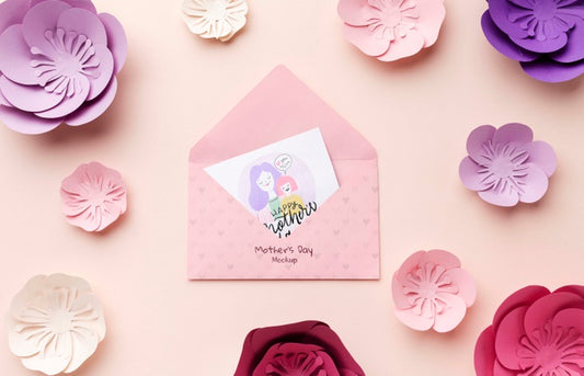 Free Top View Mothers Day Concept Psd