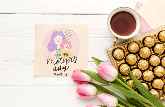 Free Top View Mothers Day Concept Psd