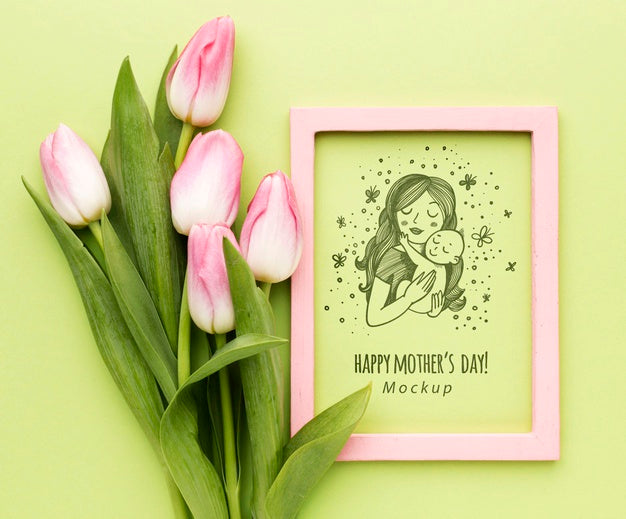 Free Top View Mothers Day Concept Psd