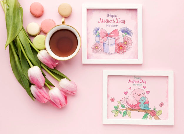 Free Top View Mothers Day Concept Psd