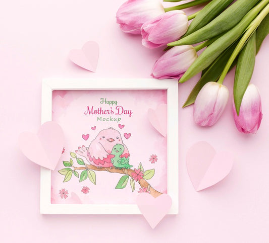 Free Top View Mothers Day Concept Psd