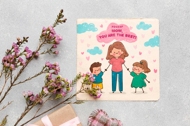 Free Top View Mothers Day Concept Psd