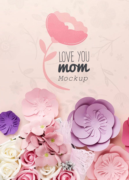 Free Top View Mothers Day Concept Psd