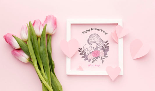 Free Top View Mothers Day Concept Psd