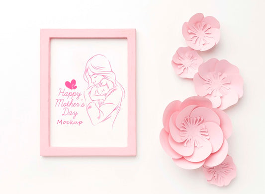 Free Top View Mothers Day Concept Psd