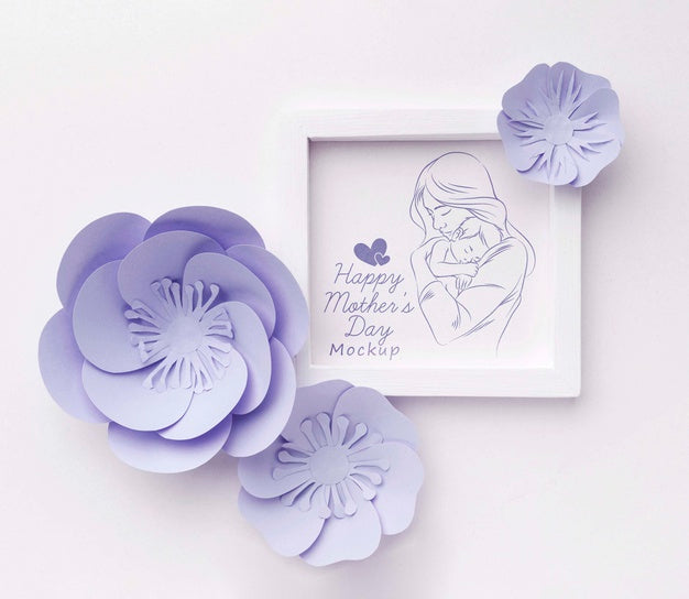 Free Top View Mothers Day Concept Psd