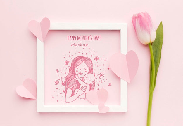 Free Top View Mothers Day Concept Psd