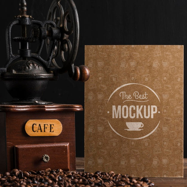 Free Top View Of Coffee Concept Mock-Up Psd