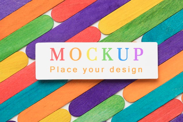 Free Top View Of Rainbow Colors For Diversity Psd