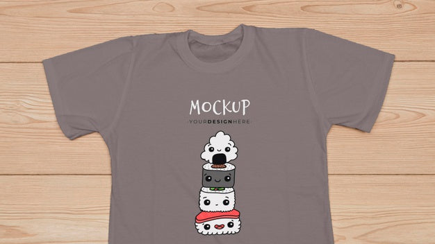 Free Top View Of T-Shirt Concept Mock-Up Psd