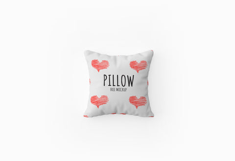 Free Top View Pillow Mockup