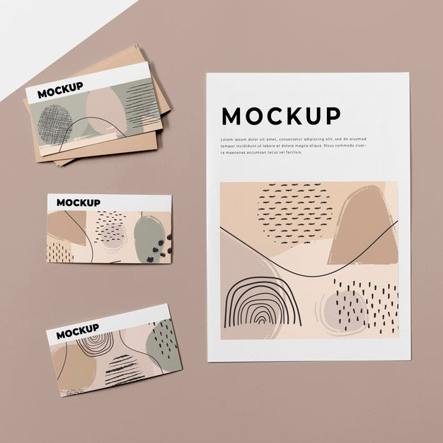 Free Top View Poster Mockup Psd