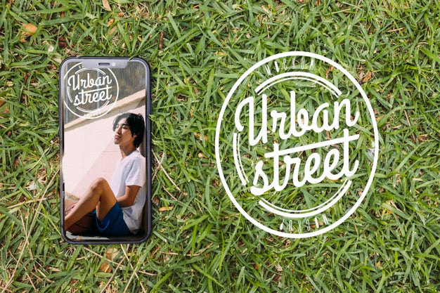 Free Top View Urban Street Mock-Up Psd