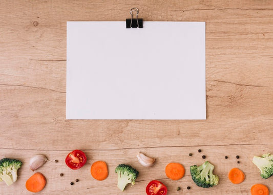 Free Top View Vegetables On Table Psd