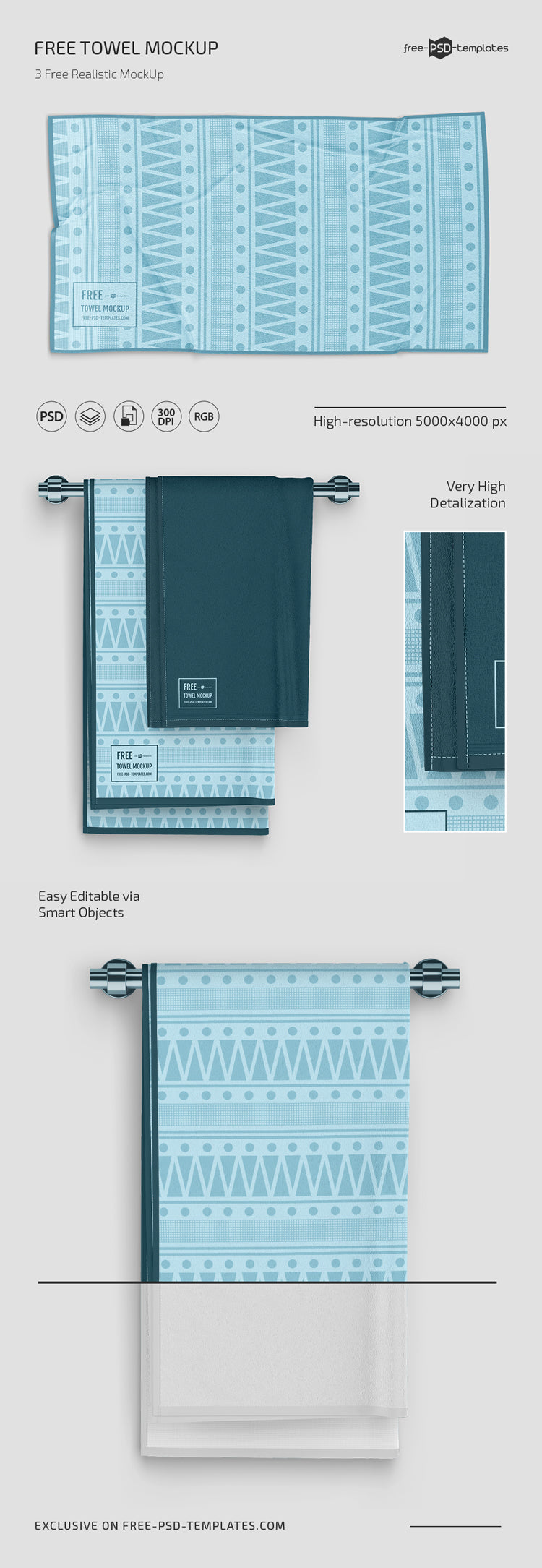 Free Towel Mockup