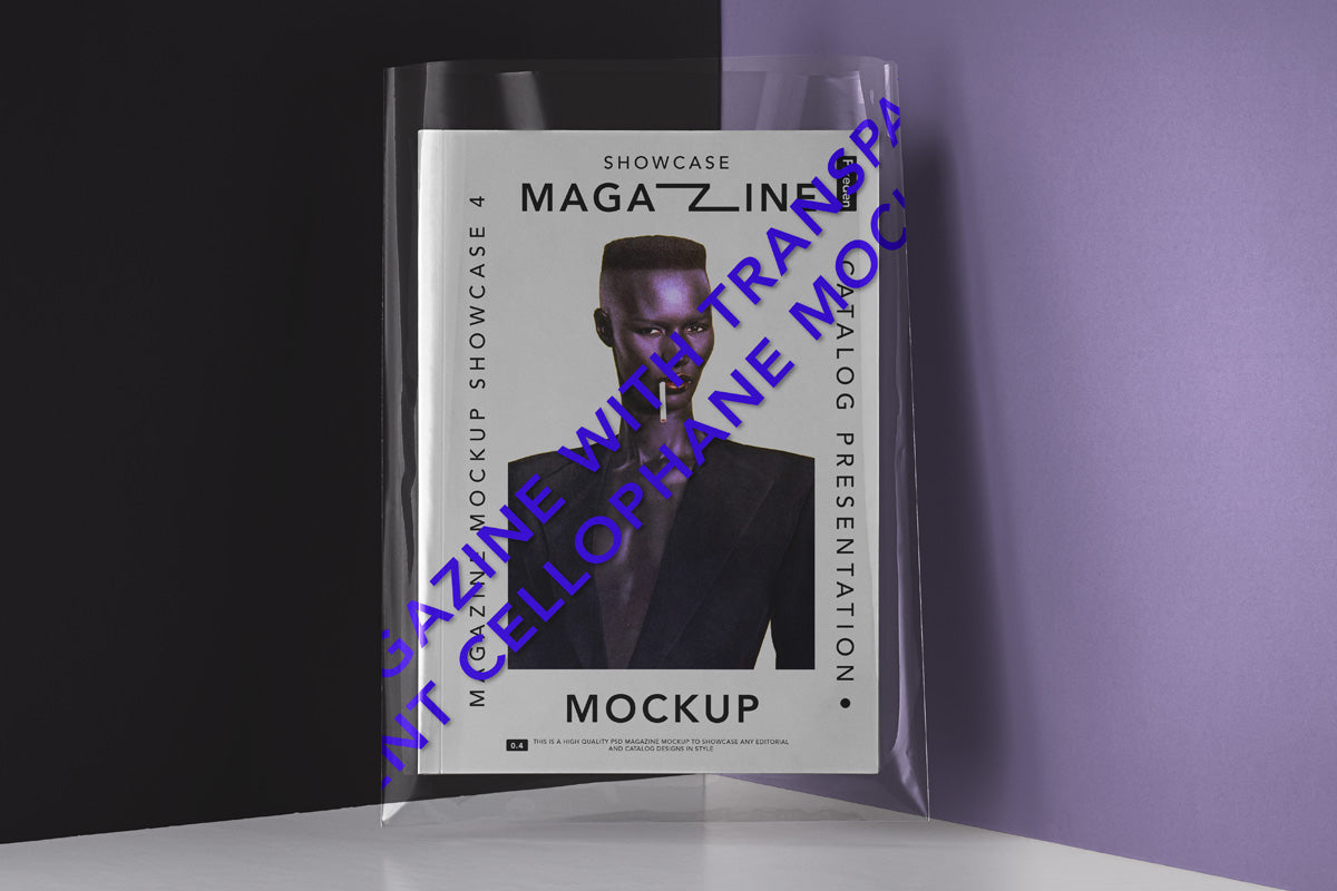 Free Transparent Cover Psd Magazine Mockup 2