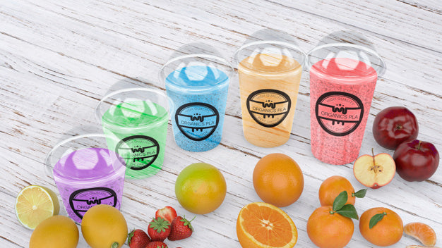 Free Transparent Smoothie Glass Mockup Psd