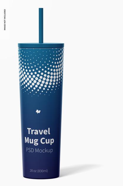 Free Travel Mug Cup Mockup Psd