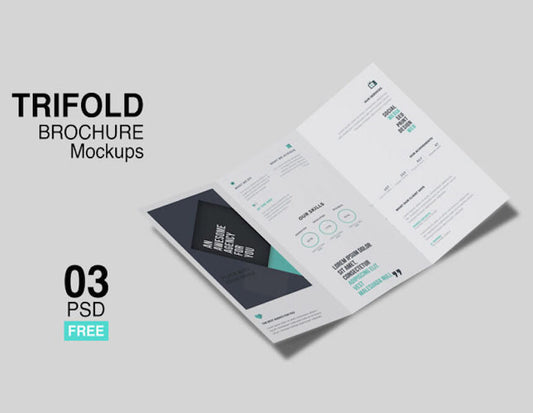 Free Tri-Fold Brochure Mockup Pack
