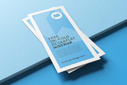 Free Tri-Fold Leaflet Mockup