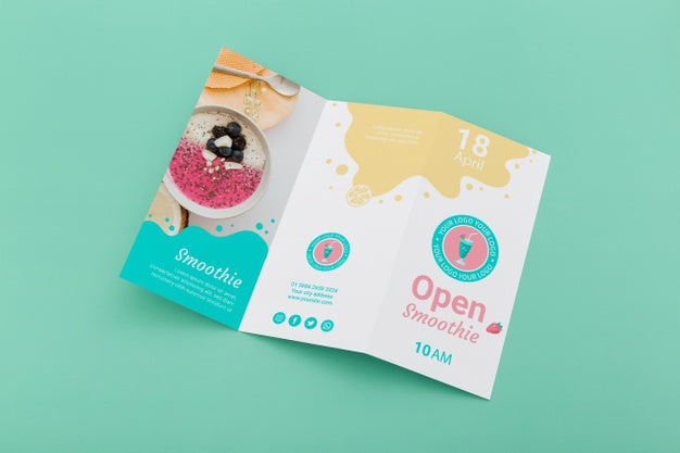 Free Trifold Brochure Concept Mock-Up Psd