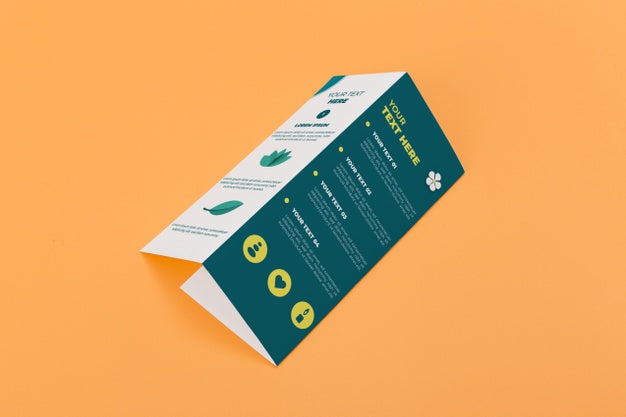 Free Trifold Brochure Concept Mock-Up Psd