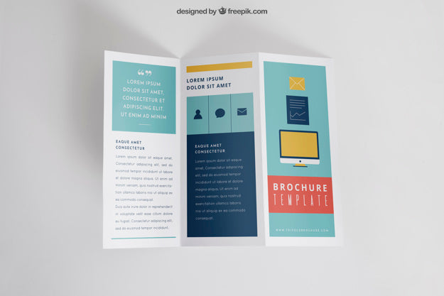 Free Trifold Brochure Mockup Psd