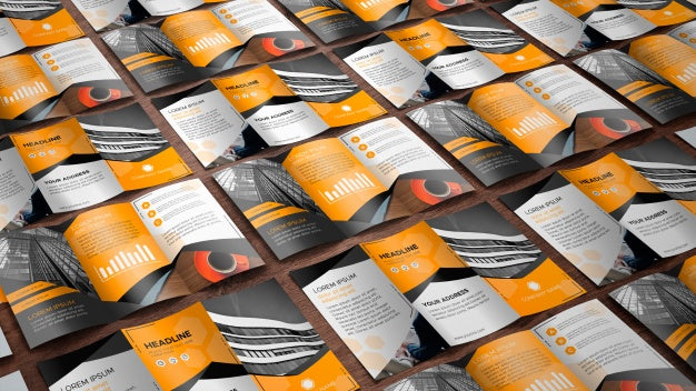 Free Trifold Brochure Mockup Psd