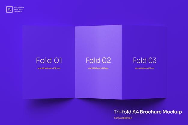 Free Trifold Brochure Mockup Psd