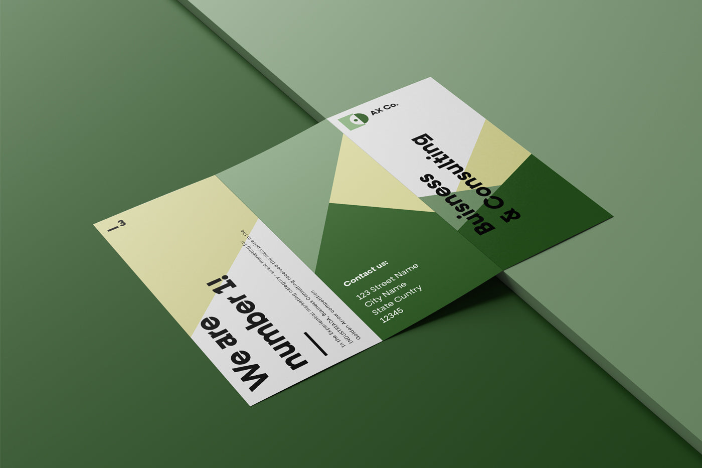 Free Trifold Brochure Mockup