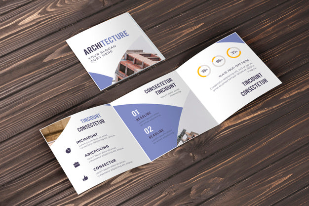 Free Trifold Business Brochure Mockup Psd