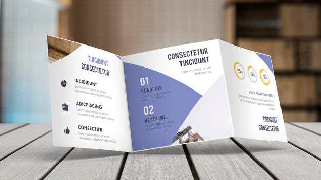 Free Trifold Business Brochure Mockup Psd