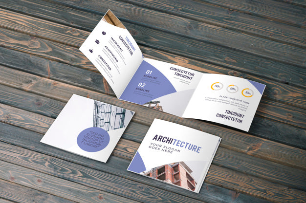 Free Trifold Business Brochure Mockup Psd