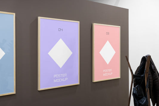 Free Triple Poster Mockups