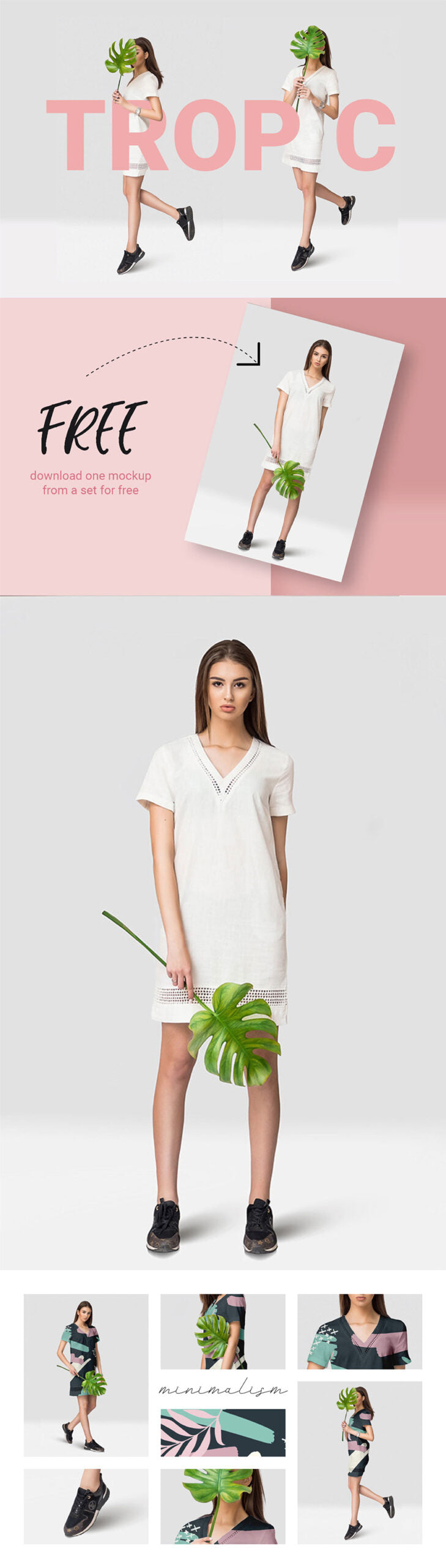 Free Tropic Dress Mockup