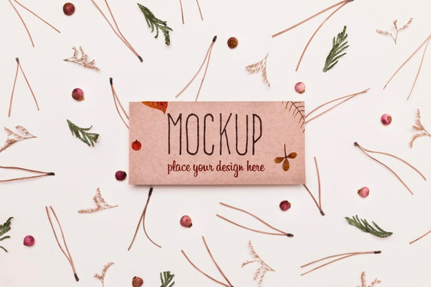 Free Twigs Assortment Mock-Up Design Psd