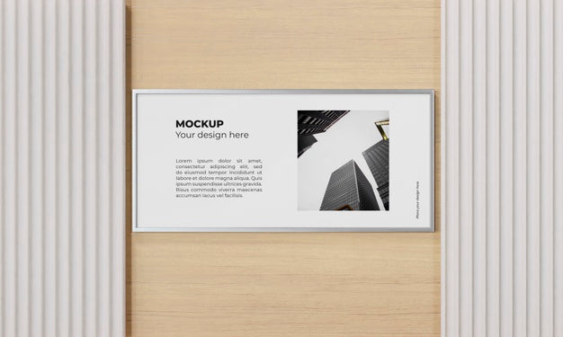 Free Urban Poster Grey Concrete Mock Up Psd