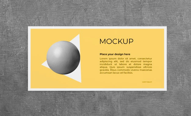 Free Urban Poster Grey Concrete Mock Up Psd