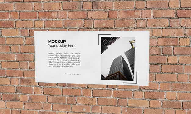 Free Urban Poster Grey Concrete Mock Up Psd