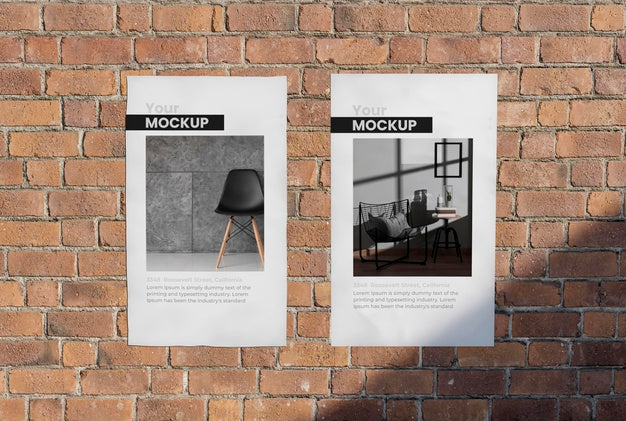 Free Urban Poster Grey Concrete Mock Up Psd